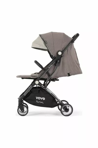 Vovo Cabin Stroller for Baby Boy Gray