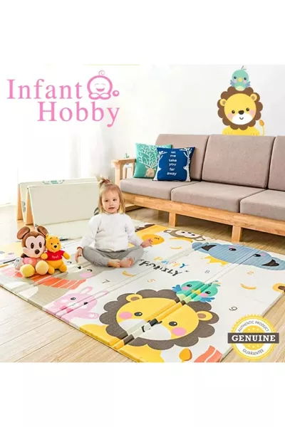 أفضل أصدقاء بساط لعب قابل للطي على الوجهين فاخر (مع حقيبة حمل خاصة)