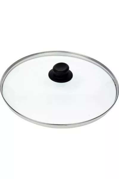 Pot Pan Frying Pan Glass Lid Cover  Cm Black Handle Knob