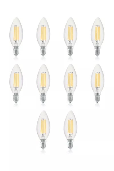 4W V  Rustic  LED Candle Bulb -4M Pack of , Daylight