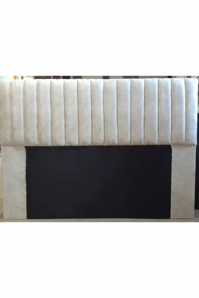 Tête de lit pour lit double * Crème - Rayée