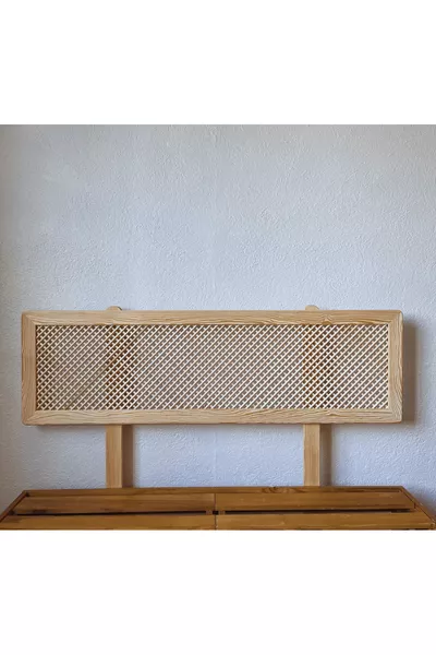 Testata del letto in legno massiccio naturale