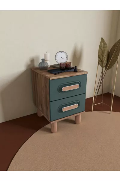 طاولة جانبية بيرّي بمقصورتين من MDF