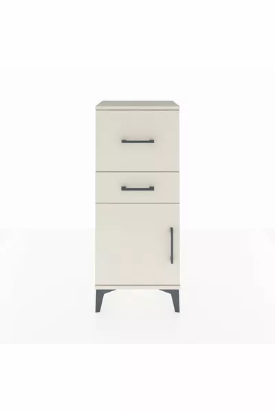 أرجيس كومودين رف واحد درجين باب واحد عقيق-عقيق