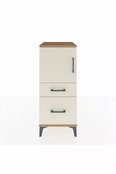 Hyperion Komodin 2 Raflı 2 Çekmeceli Tek Kapaklı  Çam-Aytaşı