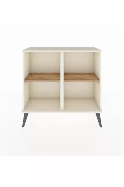 خزانة أدراج أرجيس بطابقين رفين حجر القمر/صنوبر