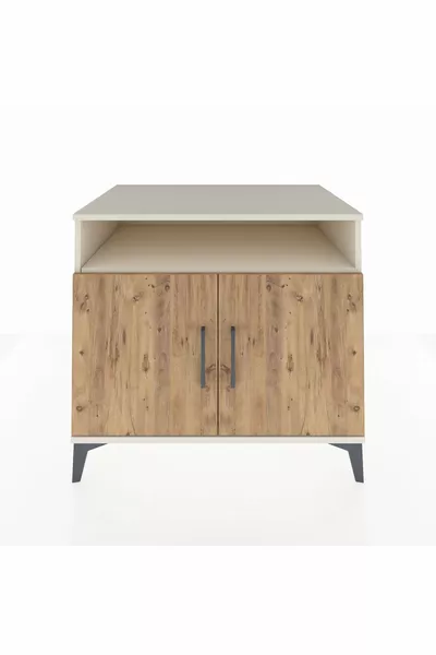 Kronos Dresser 2 Shelves 2 Doors Moonstone-Pine