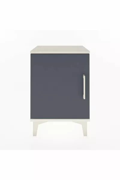 Arges Cabinet 2-Shelf Single Door Moonstone-Anthracite