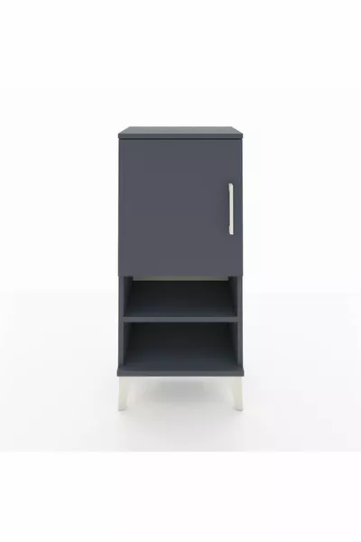 Arges Komode met 3 Planken en 1 Deur Antraciet-Antraciet