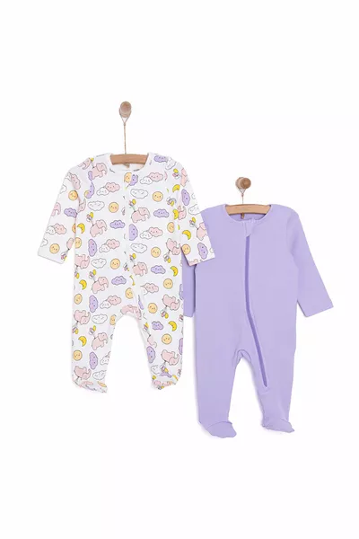 HelloBaby Pasgeboren Meisje 2-delige Romper Met Sokken Meisjesbaby