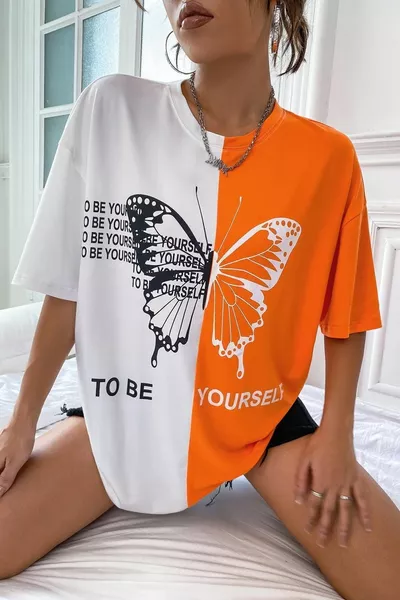 T-shirt Unisex con Stampa 'To Be Yourself'