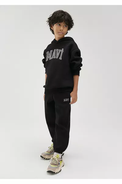 Black Sweatpants with Logo 