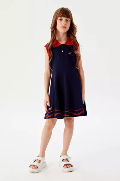 Bg Store Kız Çocuk Lacivert Elbise