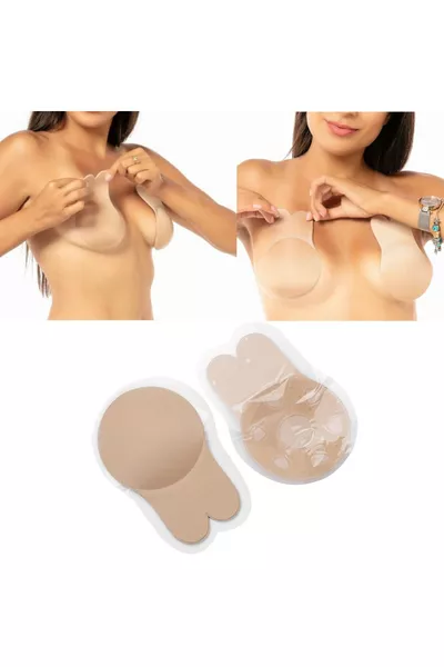 Nastro Sollevante per Seno da Donna, Copri Capezzolo, Push Up in Silicone, Reggiseno Invisibile in Silicone, Sollevamento del Seno