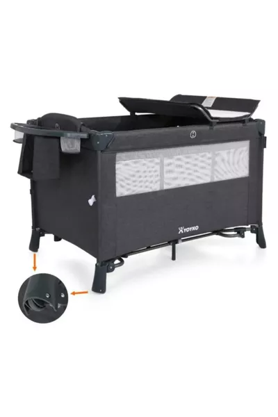 Lettino da gioco Exclusive Comfort 8 in 1, colore grigio scuro, dimensioni X cm