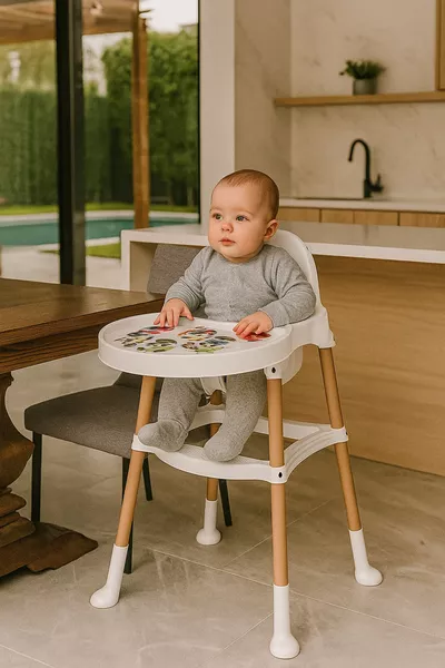 كرسي الطعام للرضع وطاولة نشاط الأطفال