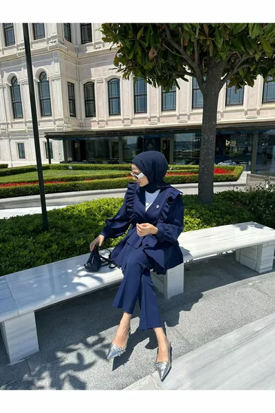 روزا طقم ثنائي باللون الكحلي