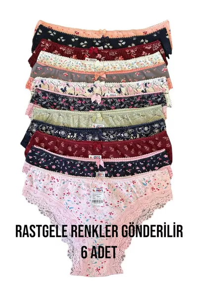 سراويل نسائية دانتيل 6 قطع 