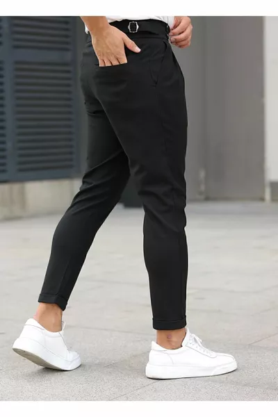 Pantalon en tissu coupe italienne pour homme