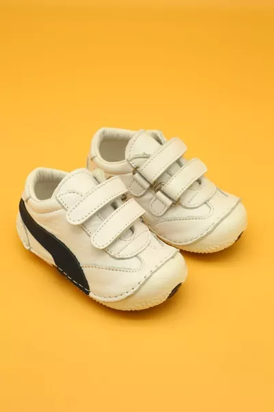 Unisex Baby Witte Eerste Stapschoenen 