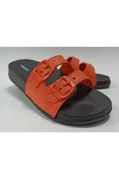 نعال نسائية برتقالي، تشريحية، ناعمة، بلاستيكية، خفيفة جداً، للمسبح، البحر، الشاطئ، المنزل والشوارع، إيفا