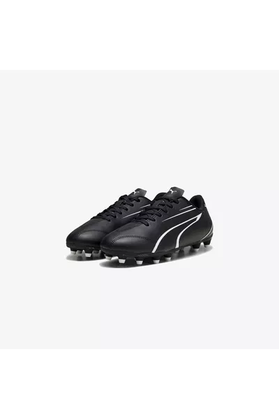Vitoria FG Kids Black Grass Soccer Cleats