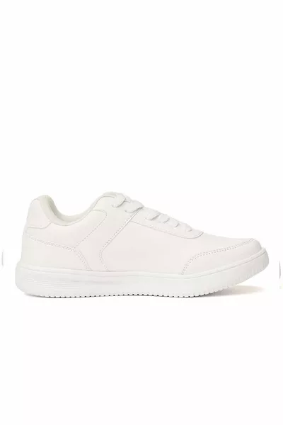Unisex Sneakers ACCESS PU Unisex Sneaker Shoes -1WHITE