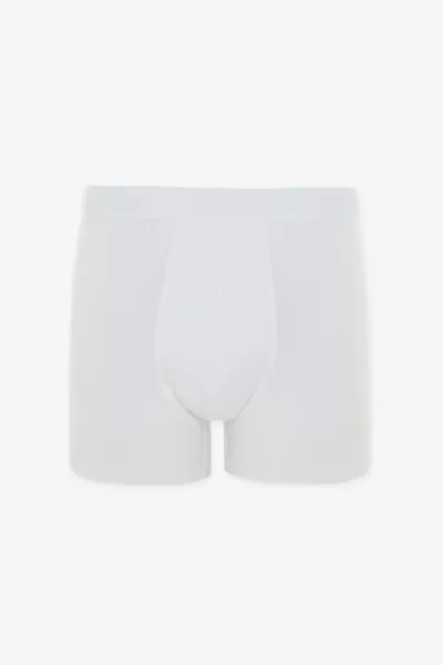 بوكسر رجالي أبيض أساسي قطني 3 قطع