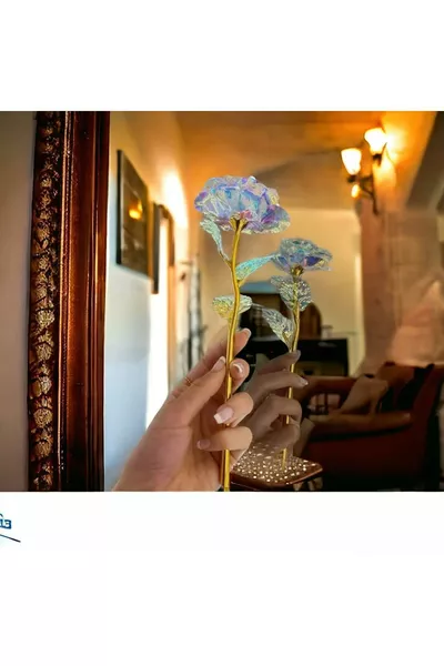 Специално за Деня на влюбените на  февруари Безсмъртна вечна роза Подарък за любимия Изкуствена роза Galaxy Rose