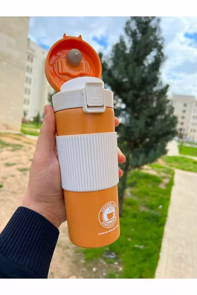 Дигитална термо чаша от неръждаема стомана сензорен екран с индикатор за температура,  мл