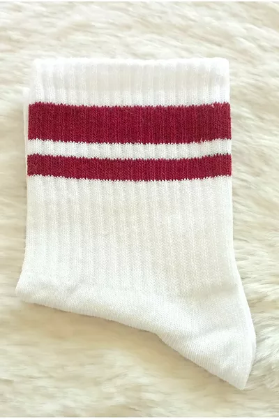 6 أزواج من جوارب الكاحل الملونة للجنسين بنقشة حلقة للرجال والنساء - 6 قطع