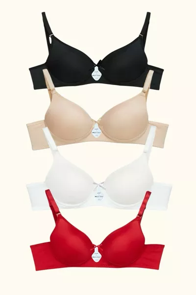 4 Padded Underwire Bras