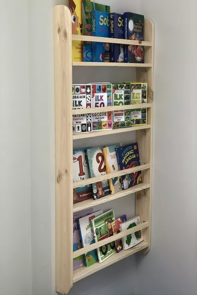 Montessori Kinderkamer Boekenkast Educatieve Boekenkast Houten Wandplank cm