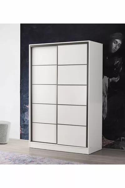 Venus Sliding Wardrobe  Cm - Glossy White