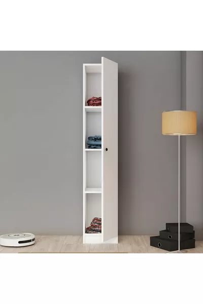 Zoe Schrank mit einer Tür, Mehrzweck-Kleidungs- und Aufbewahrungsschrank