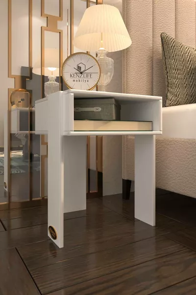 طاولة بجانب السرير ساندرو بايز كومودين ** طاولة صغيرة متوسطة الحجم (Mng)