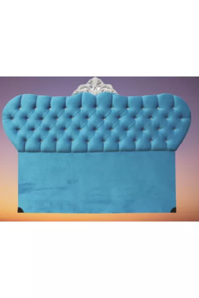 عنوان Alc موديل أفانجارد مقاس سم وجه طفل قماش مبطن حديث لون أزرق مصنوع يدوياً