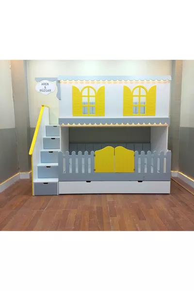 ألاجاتي سرير بطابقين للأطفال