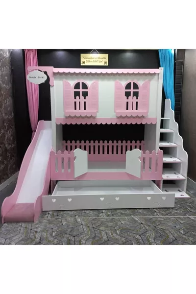 Alaçatı Kaydıraklı Yavru Yataklı Ranza