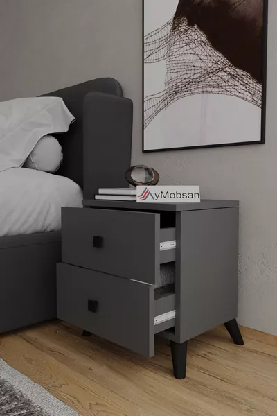 طاولة سرير أرتيميس 2 بدرجين أنثراسيت