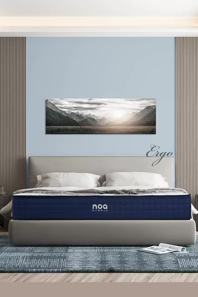 مرتبة إرجو إسفنج فيسكو كاملة تقويمية مغلفة بالقماش المحبوك