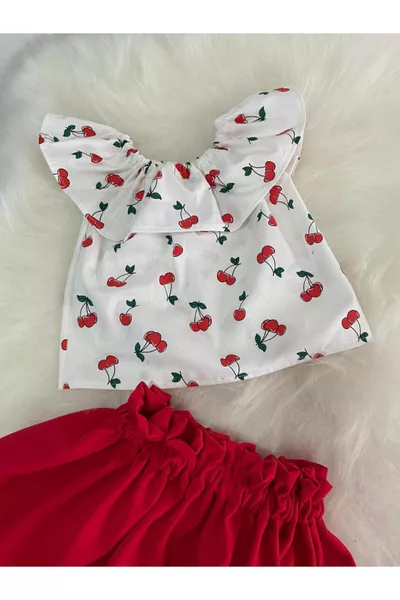 Kirschmuster Rock-Blusen-Set