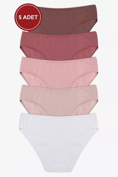 Women's 5-Pack Ribbed Briefs