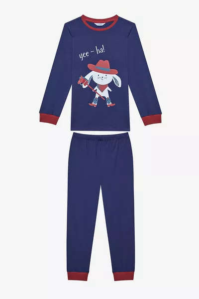 Boys Howdy 2-Piece Multicolor Pajama Set