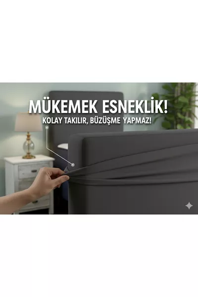 КАЛЪФ ЗА СЕДАЛКА BAZA, СИВ ЦВЯТ, ЕЛАСТИЧЕН, ГЪВКАВ, ВИСОКОКАЧЕСТВЕН ПЛАТ