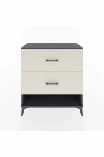 Hyperion Dressoir met 2 Lade Antraciet-Leisteen