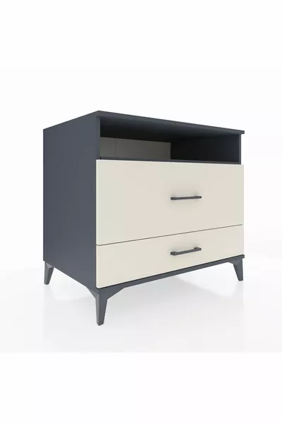 Kronos Dressoir Enkel Plank 2 Laden Antraciet-Leisteen