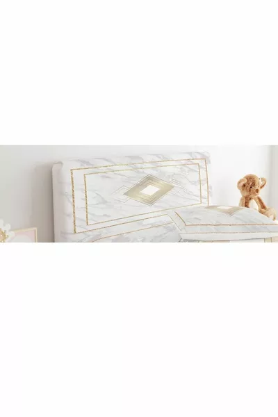 Basis Hoes voor Hoofdsteun Vierkante Hoek Met Driehoekig Decoratief Patroon in het Midden