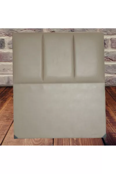 Headboard Alc Low Artificial Leather Cream Slatted Single Bed Headboard