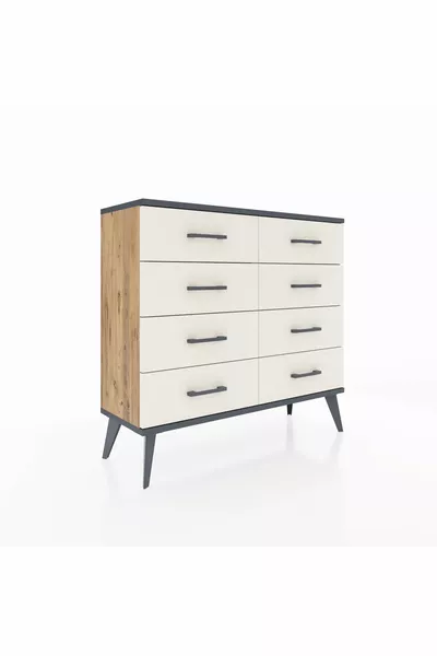 Arges Dresser 8 Drawers Pine-Anthracite/Agate